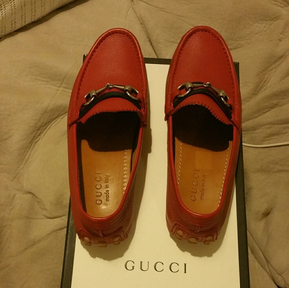 Gucci Damo pebbled leather horsebit